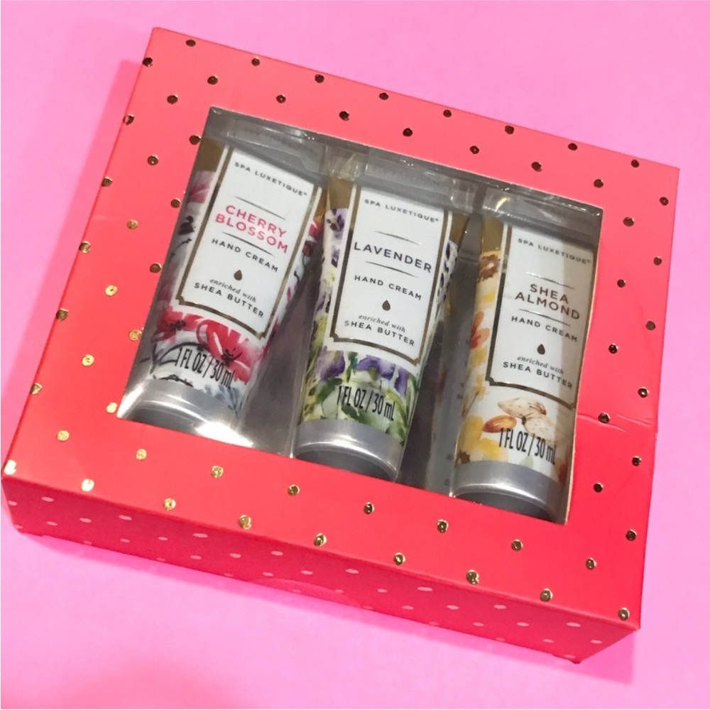$8 spa luxetique hand cream set